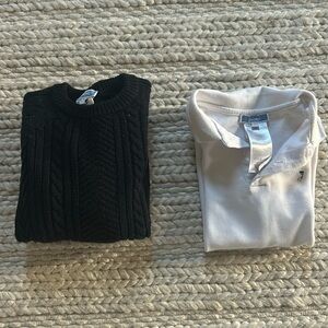 Jacadi boys casual shirt and sweater